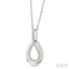 Pear Shape Petite Diamond Fashion Pendant