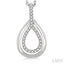 Pear Shape Petite Diamond Fashion Pendant