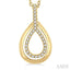 Pear Shape Petite Diamond Fashion Pendant