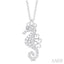 Seahorse Petite Diamond Fashion Pendant