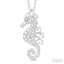 Seahorse Petite Diamond Fashion Pendant