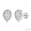 Pear Shape Bezel Set Petite Fusion Diamond Fashion Earrings