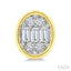 Oval Shape Bezel Set Petite Fusion Diamond Fashion Earrings