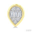 Pear Shape Bezel Set Petite Fusion Diamond Fashion Earrings