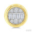 Round Shape Bezel Set Petite Fusion Diamond Fashion Earrings