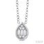 Pear Shape Bezel Set Petite Fusion Diamond Fashion Pendant