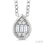 Pear Shape Bezel Set Petite Fusion Diamond Fashion Pendant
