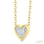Heart Shape Bezel Set Petite Fusion Diamond Fashion Pendant