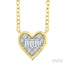 Heart Shape Bezel Set Petite Fusion Diamond Fashion Pendant
