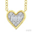 Heart Shape Bezel Set Petite Fusion Diamond Fashion Pendant