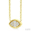 Marquise Shape East-West Bezel Set Petite Fusion Diamond Fashion Pendant