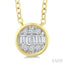 Round Shape Bezel Set Petite Fusion Diamond Fashion Pendant