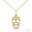 Skull Petite Diamond Fashion Pendant