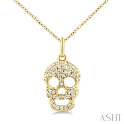 Skull Petite Diamond Fashion Pendant