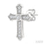 Cross Petite Diamond Fashion Earrings