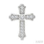 Cross Petite Diamond Fashion Earrings