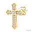 Cross Petite Diamond Fashion Earrings