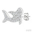 Shark Petite Diamond Fashion Earrings