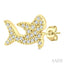 Shark Petite Diamond Fashion Earrings
