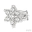Flower Petite Diamond Fashion Earrings