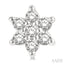Flower Petite Diamond Fashion Earrings