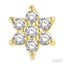 Flower Petite Diamond Fashion Earrings