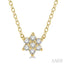 Flower Petite Diamond Fashion Pendant