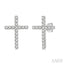 Cross Petite Diamond Fashion Earrings