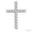 Cross Petite Diamond Fashion Earrings