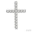Cross Petite Diamond Fashion Earrings