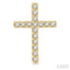 Cross Petite Diamond Fashion Earrings
