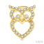 Owl Petite Diamond Fashion Earrings