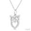 Owl Petite Diamond Fashion Pendant