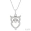 Owl Petite Diamond Fashion Pendant