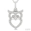 Owl Petite Diamond Fashion Pendant