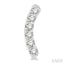 Arc Shape Petite Diamond Fashion Earrings