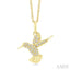 Hummingbird Petite Diamond Fashion Pendant