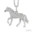 Horse Petite Diamond Fashion Pendant