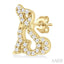 Dog Petite Diamond Fashion Earrings
