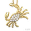 Crab Petite Diamond Fashion Pendant