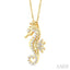 Seahorse Petite Diamond Fashion Pendant