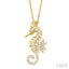 Seahorse Petite Diamond Fashion Pendant