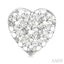 Heart Shape Lovebright Petite Diamond Stud Earrings
