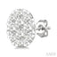 Oval Shape Lovebright Petite Diamond Stud Earrings