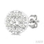 Round Shape Lovebright Petite Diamond Stud Earrings
