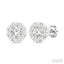 Round Shape Lovebright Petite Diamond Stud Earrings