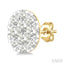 Oval Shape Lovebright Petite Diamond Stud Earrings