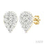 Pear Shape Lovebright Petite Diamond Stud Earrings