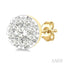 Round Shape Lovebright Petite Diamond Stud Earrings