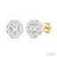 Round Shape Lovebright Petite Diamond Stud Earrings